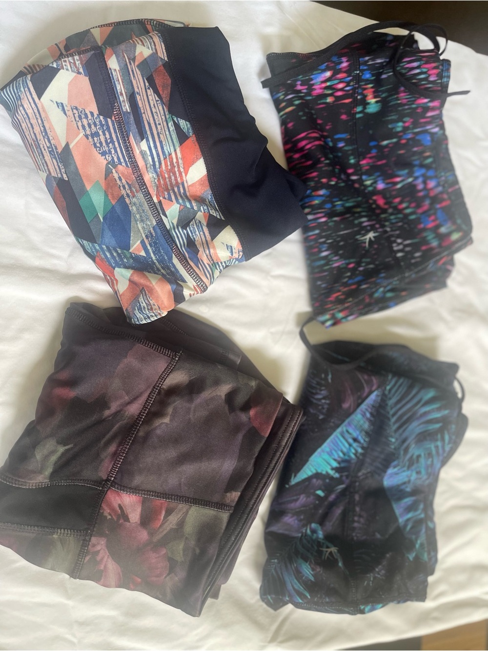 Assorted Printed Athletic Shorts & Tops - Multicolor Sets